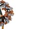 24'' Unlit Orange and Black Witch with Bows Halloween Wreath